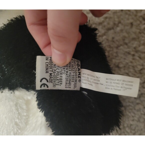 Ganz Webkinz Plush Boston Terrier Puppy Dog Black White HM173 No Code - Picture 9 of 10